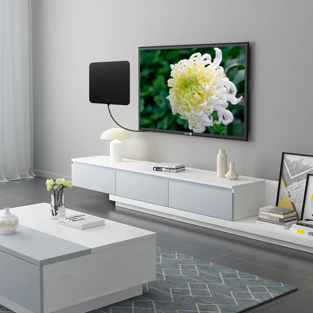 DVB-T2 Indoor TV Antenna for Digital TV DVB T2 FTA HDTV 150 Miles Long Range Antenna VHF UHF HD Amplifier ATSC TV Antenna 4K