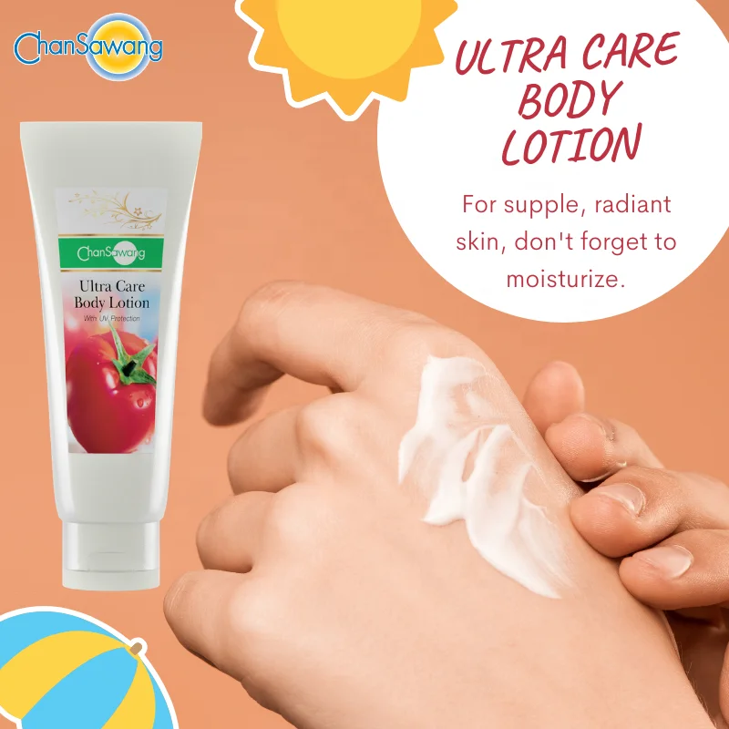 
Thailand Whitening and Moisturizing Natural Body Lotion for Skin Brightening with Tomato Lycopene Aloe Vera and Vitamin E 