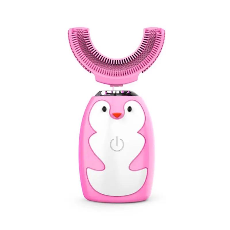 2021 Popular children Sonic Dental Soft Bristle Toothbrush Rechargeable waterproof cartoon Electric Toothbrush With Travel Case