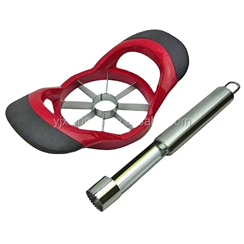 Hot Selling Kitchen Accessories Stainless Steel Blade Fruit Apple Cutter Corer Slicer with Peeler