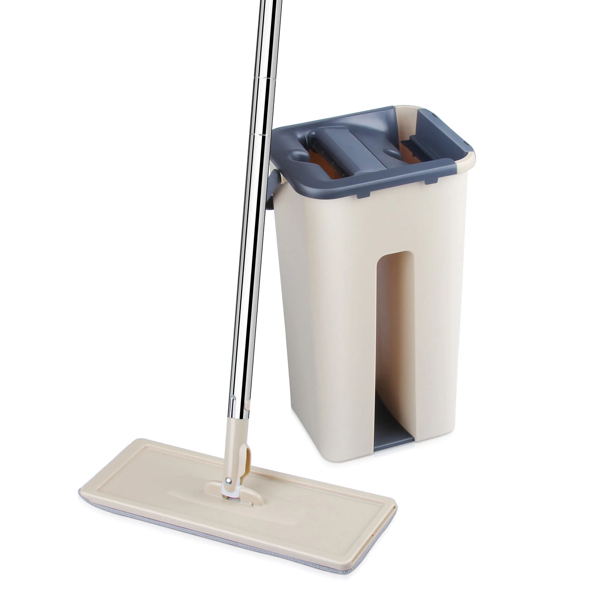 Hot Sale Hand Free Flat Mop Squeeze Bucket For Household Floor Cleaning
