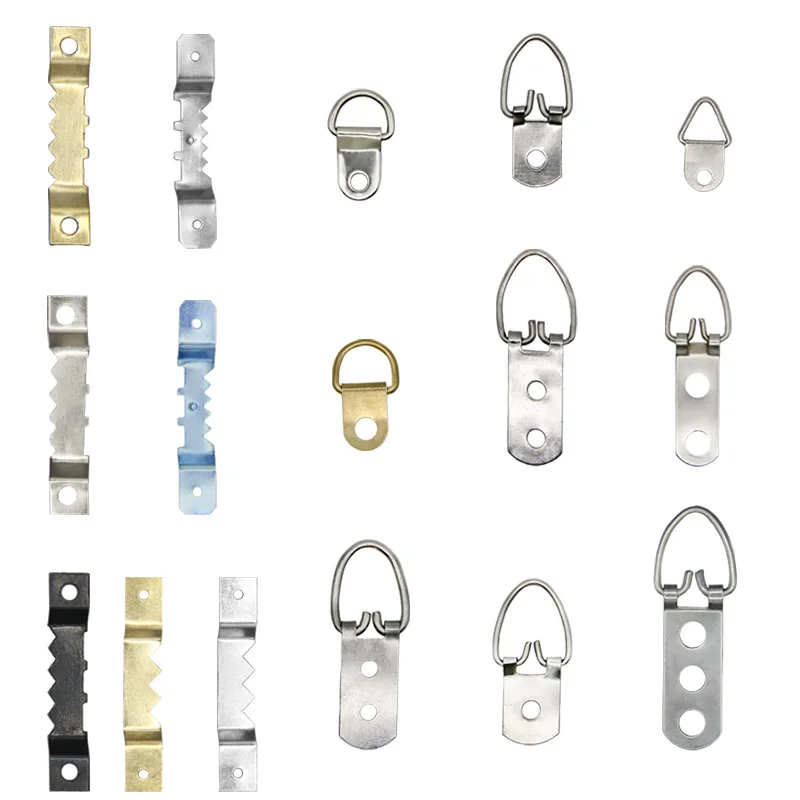 Heavy Duty Gold Sliver Color Sawtooth Hanging Picture Photo Frame Hangers Hook