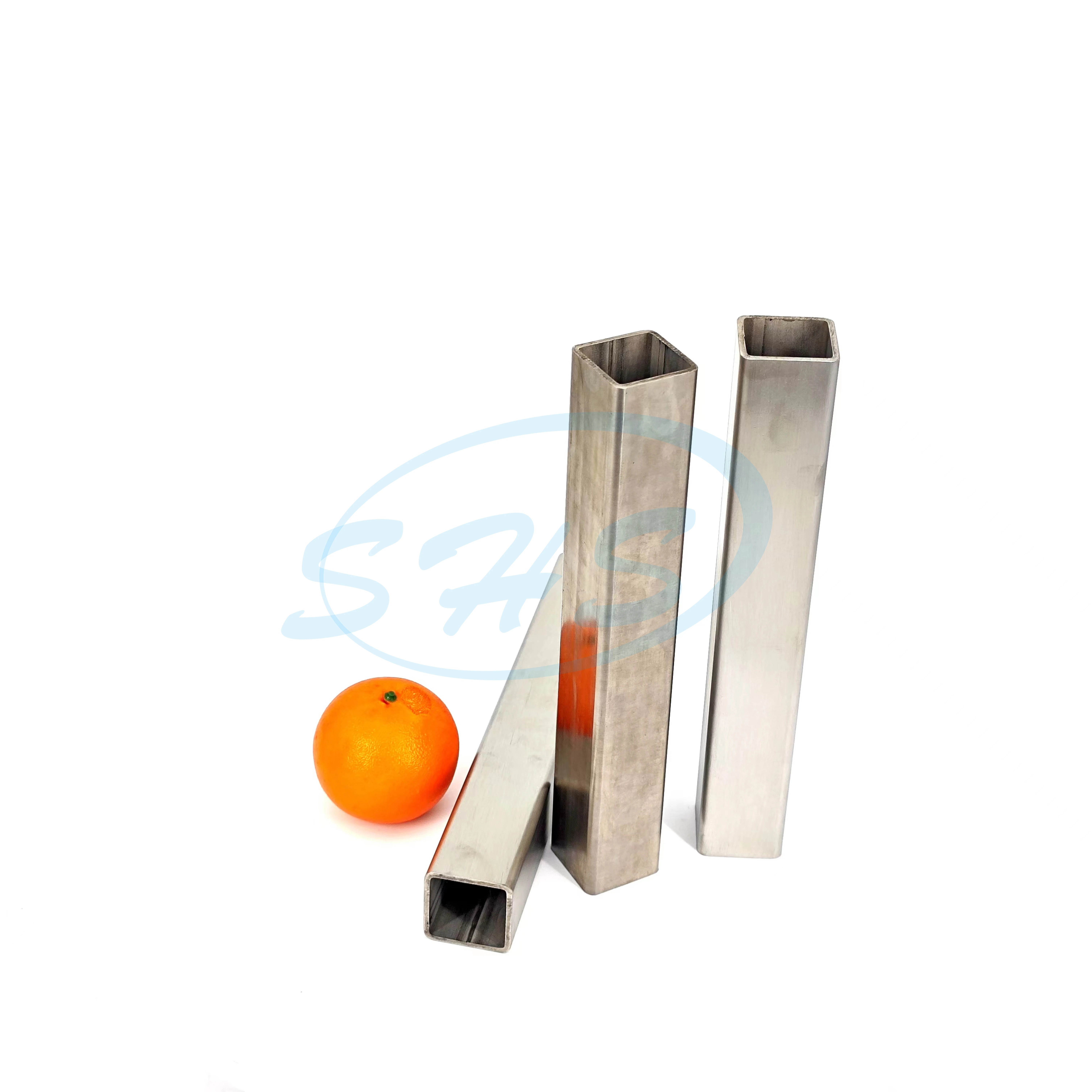 China SS 304 316L stainless steel square pipe square hollow section with hairline surface for balustrade handrail  construction