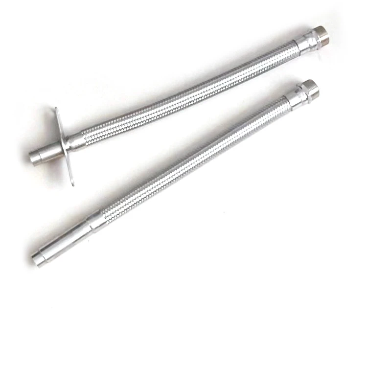 Corrosion resistant stainless steel internal thread corrugated hose steel wire braided flexible metal hose