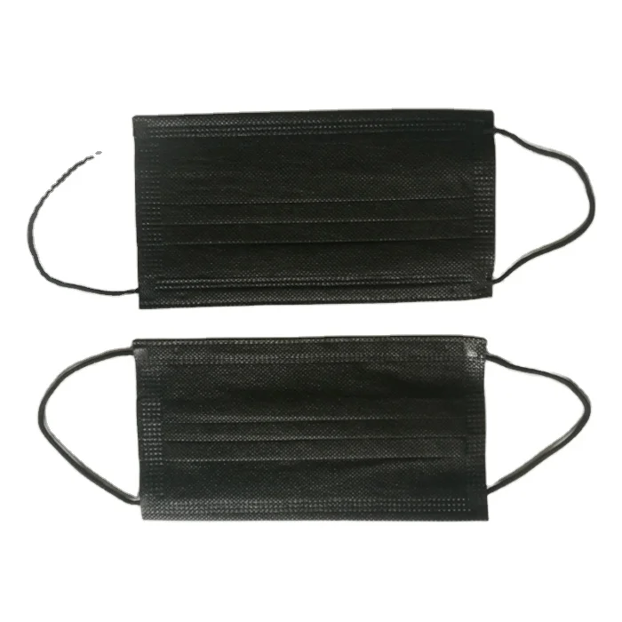 Дешевая черная медицинская маска для лица