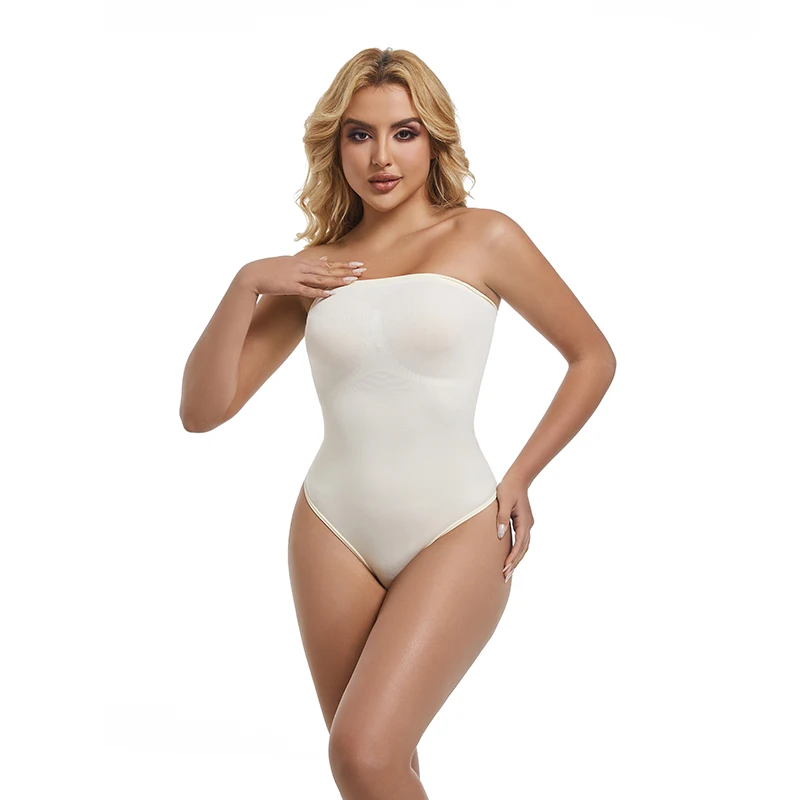 Hot selling waist shaping wrap chest high waist shaping underwear T-shaped flat angle jumpsuit
