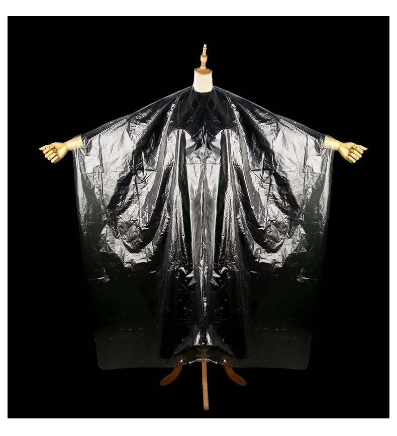 Cheap Price Plastic Hairdressing PE Cutting Disposable Hair Barber Salon Cape Apron hairdressing cape