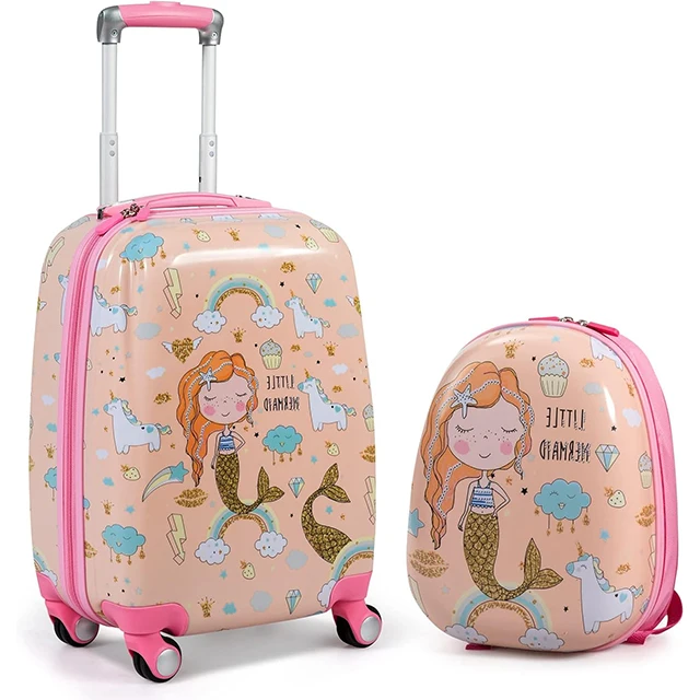 Custom Designed Children Luggage Airline Spinner Luggage with Wheels Lightweight Suitcase trolley suitcases For Kids school