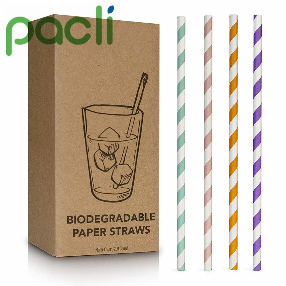 Wholesale food grade biodegradable jumbo paper drinking straw