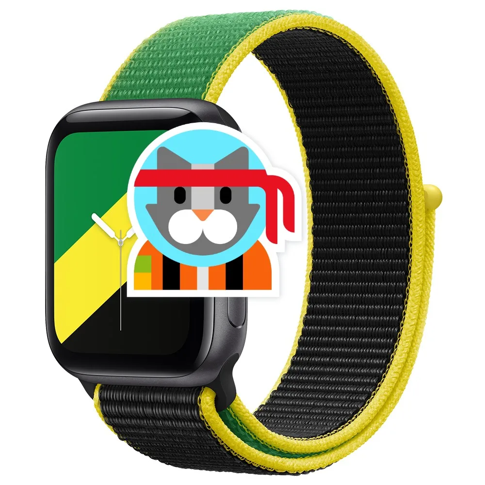  Wanji Denmark Mexico Jamaica International Collection Sport Loop Smart Watch Bands and