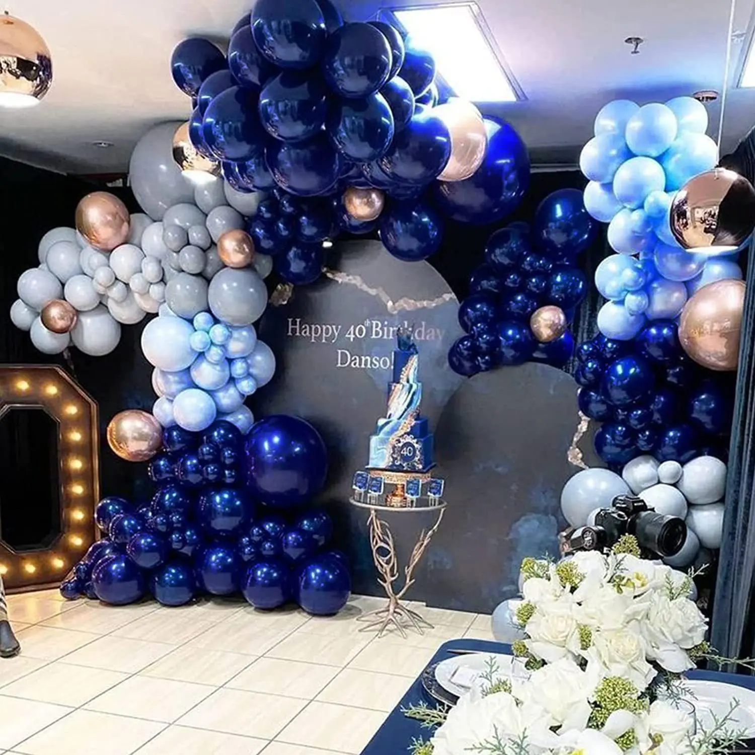 Night Blue Party Balloon Package Cross Border Birthday Balloon Arch Wholesale Amazon Hot Sale Party Decoration