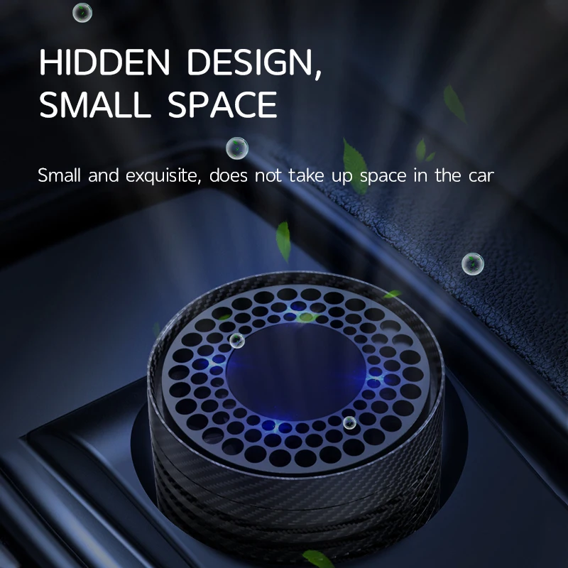 Amazon hot sell aroma diffuser uv light air cleaner mini portable USB HEPA Filter personal Car air purifier