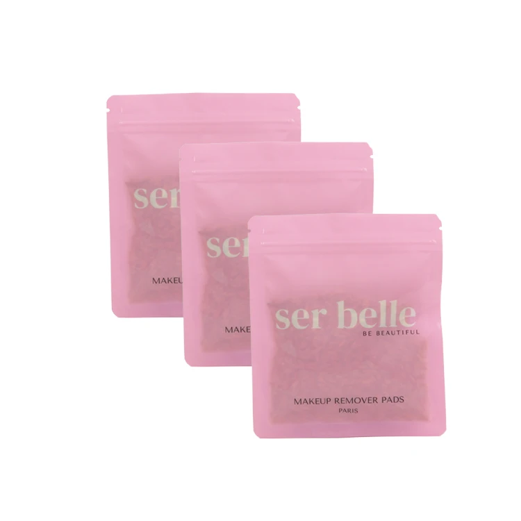 Reusable Printing Transparent Cloth Cosmetic Underwear Bag Ziplock Customized Plastic Package With Zip Lock Warning Text