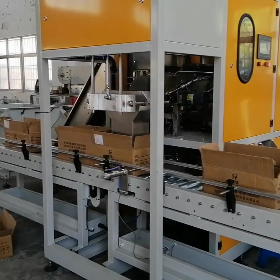 Full-automatic Screw Nuts and Bolts Hardware Carton Box Packing Machine by Shanghai Feiyu