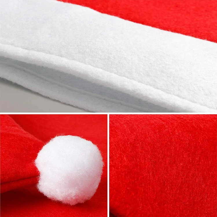 New product ideas 2019 santa hat christmas banquet chair cover for kitchen dinner table party decoration