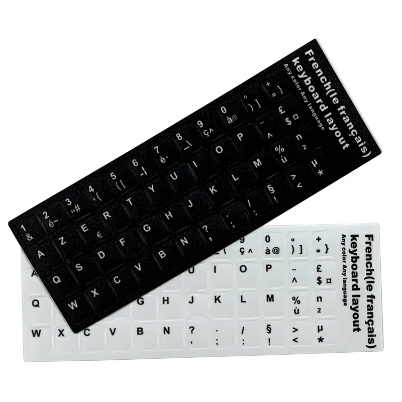 Высокое качество ПВХ матовый материал Ноутбук Французский клавиатура наклейки ноутбук