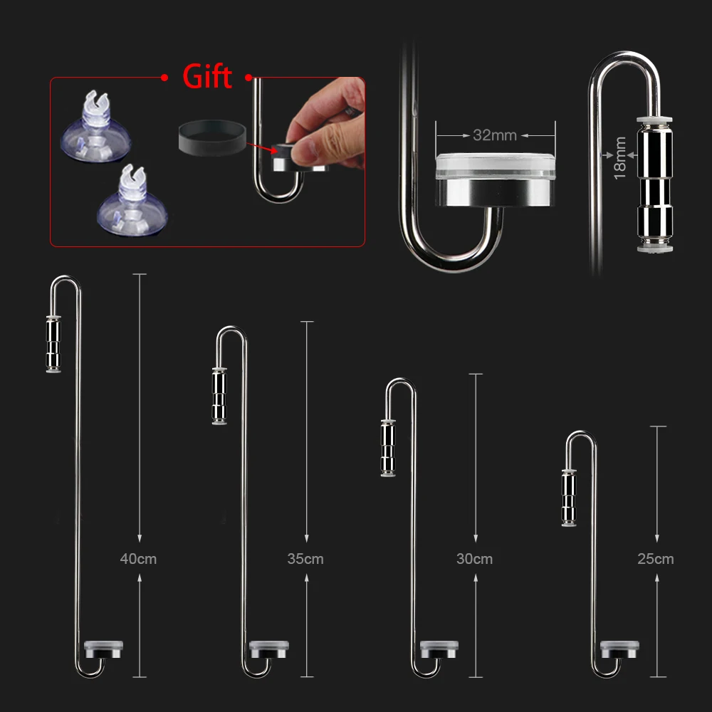 Stainless steel co2 diffuser aquarium diffuser