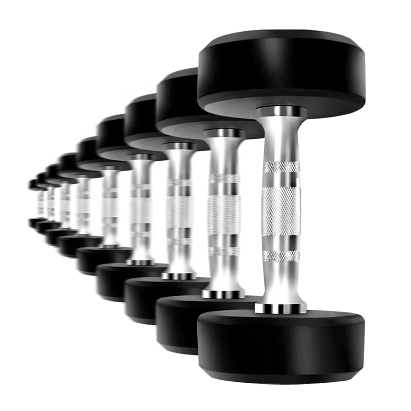 Dumbbell Gym Weights Fitness Equipment Custom Wholesale  Round Dumbbell