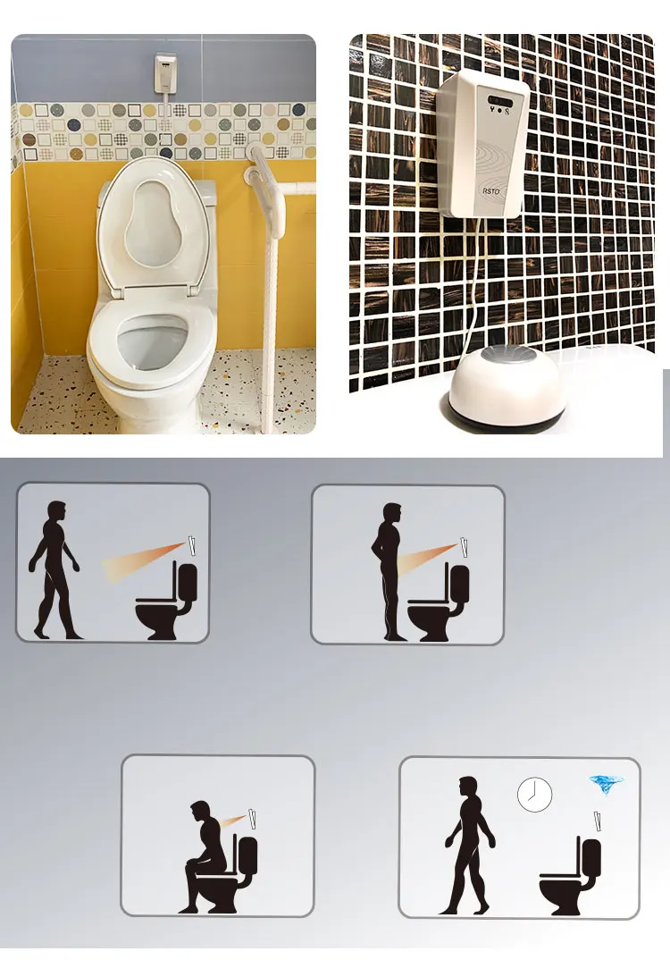 RSTO Sensor Toilet Flush Toilet Bowl Sensor Flush Valve 	Induction Toilet Tlusher