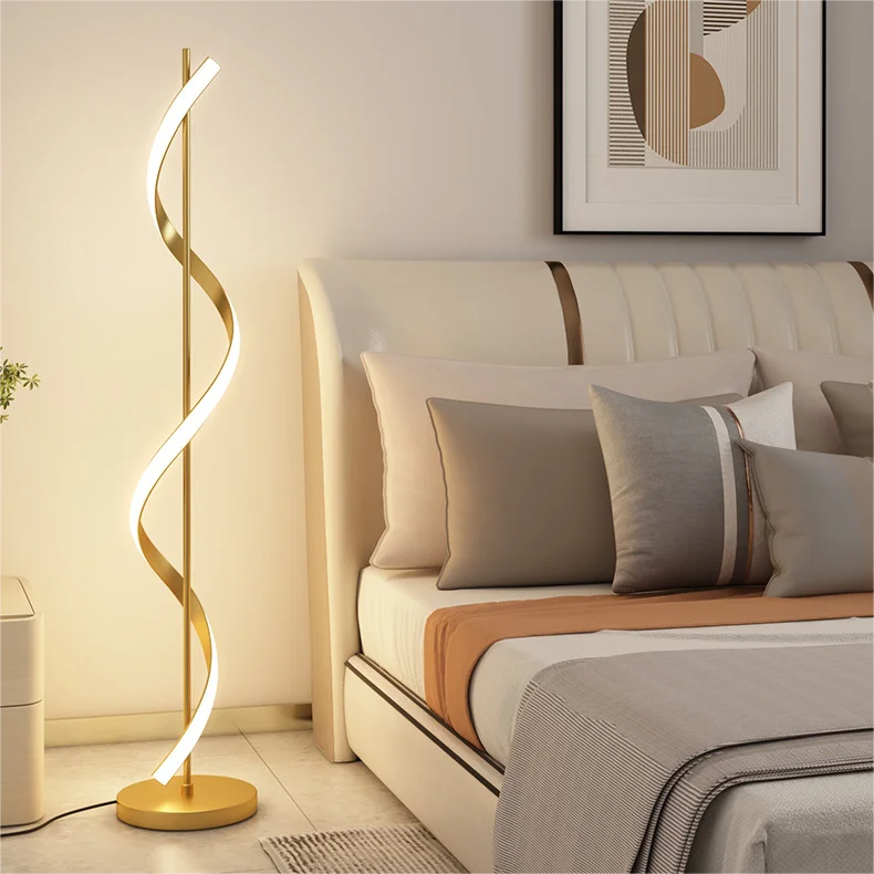 Best selling high quality dining room living room floor lamp gold bedroom bedside modern hotel bedroom bedside led floor lamp
