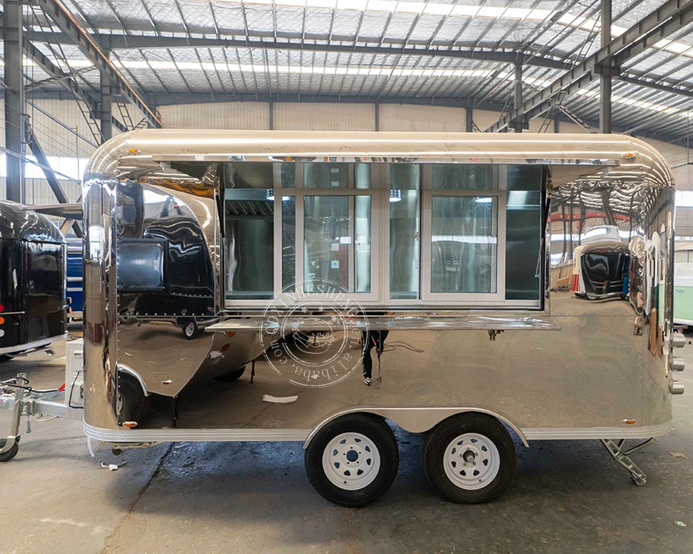 Stainless steel coffee mobile food trailers  custom airstream coffee for sale usa Australia UK