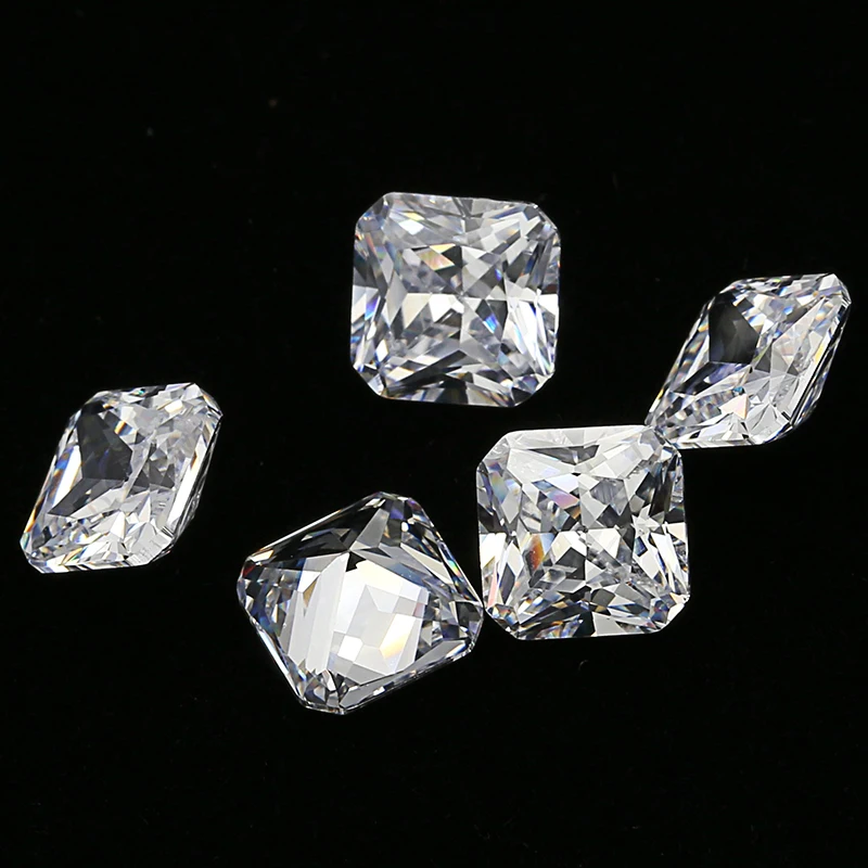 9*9 mm Laser machine cut rough crystal gemstone for jewelry