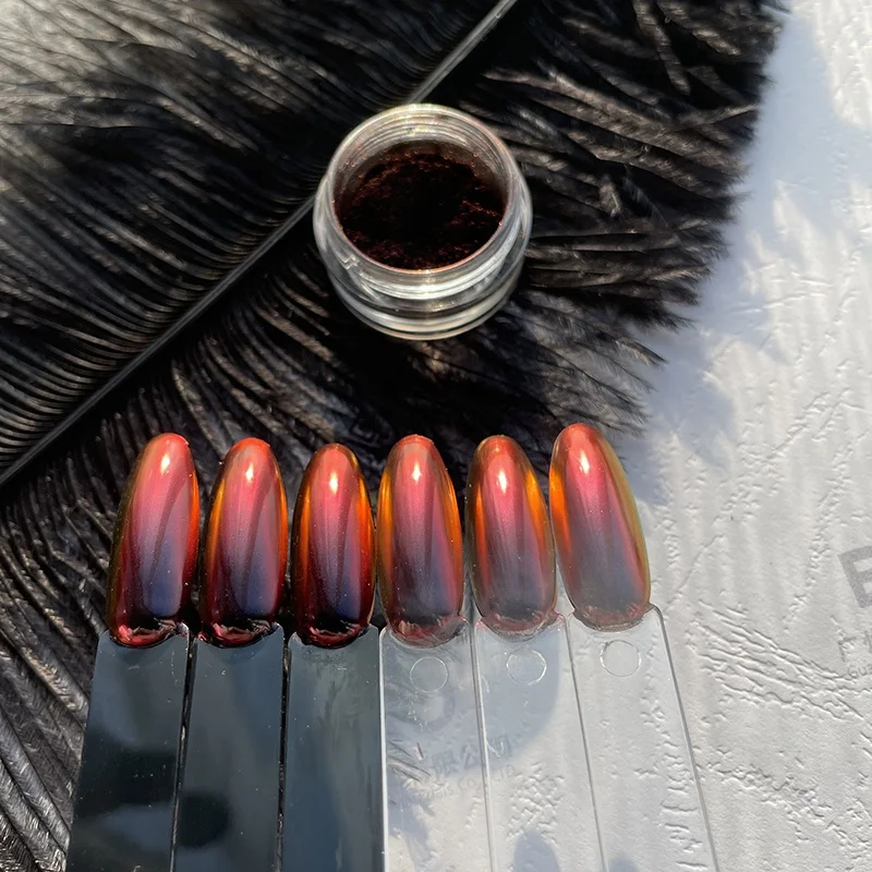Car printing magic chameleon Pigment Black Hole Chameleon Pigment  Chameleon pigment nails chrome nail powder