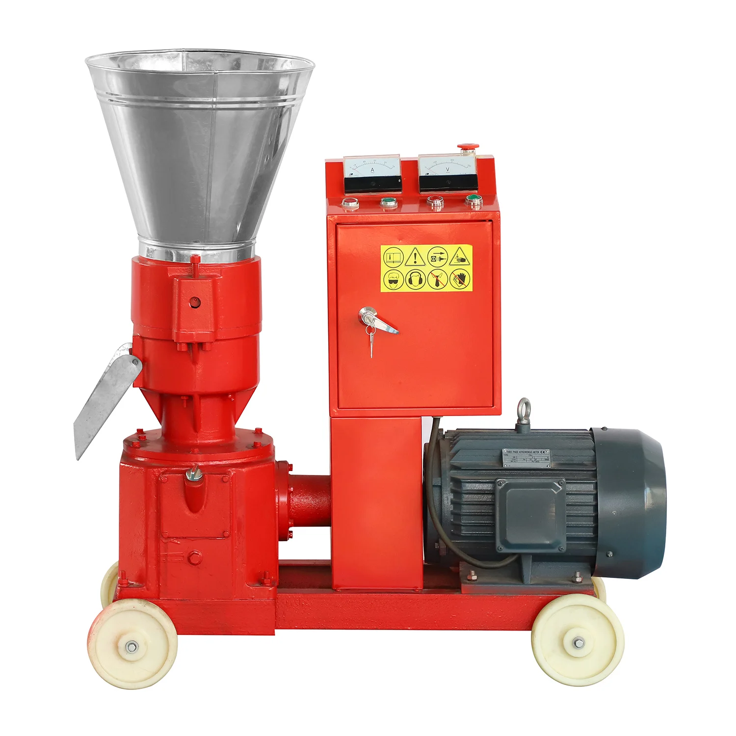 7.5kw KL200 factory supply directly flat die turn animal feed pelletizing machine feed pellet mill