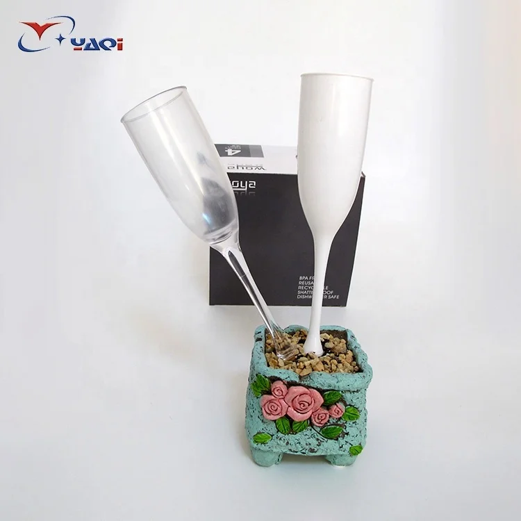 
Сделанный на заказ недорогой многоразовый 130 мл пластиковый бокал для вина цвета шампанского 