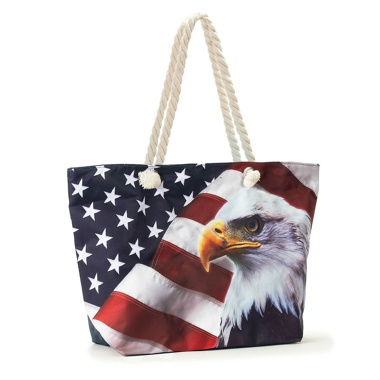 Wholesale Women Thick  Fabric Long Strap Big Shoulder Beach Canvas Tote Bag With Rope Handle