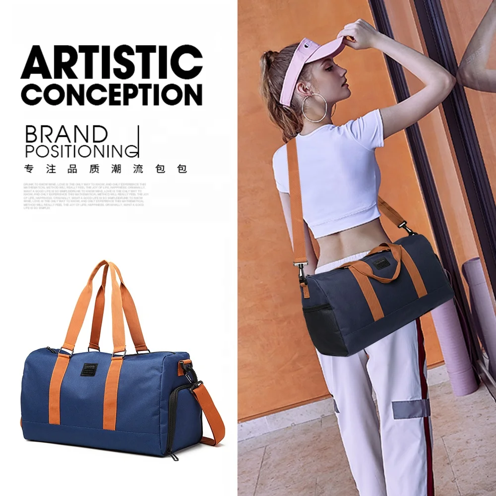 Tuguan new carry on bag shoe hidden compartment cheap weekend spend da night bag duffle