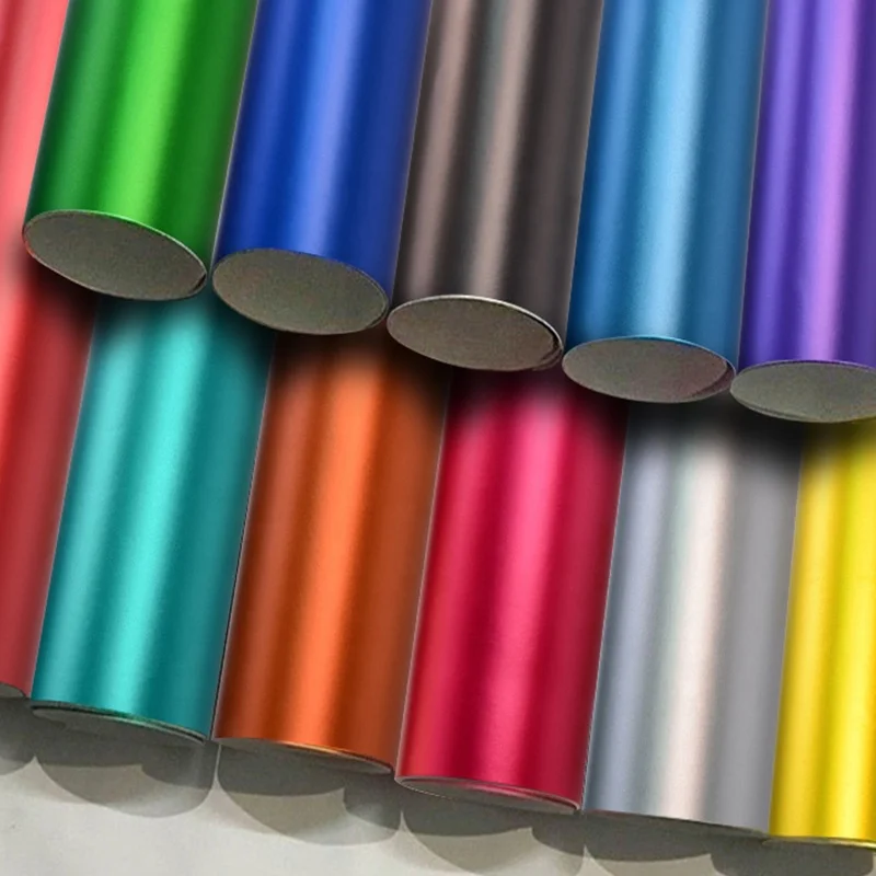 Cheap Rainbow Iridescent Pink Grey Red Foil Satin Gloss Black Matte Chrome Auto Vinyl Pellicola Carwrap Car Wrap Material Roll