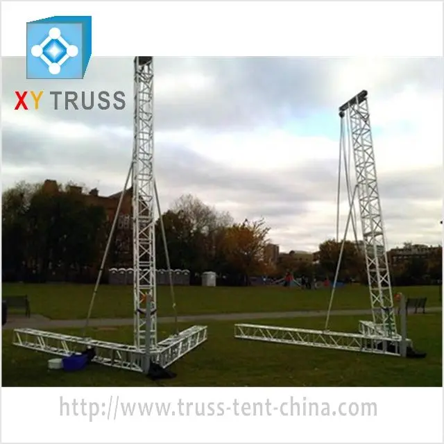 XY truss company 8m large outdoor line larry trusses aluminum triangle speaker truss tower for sale