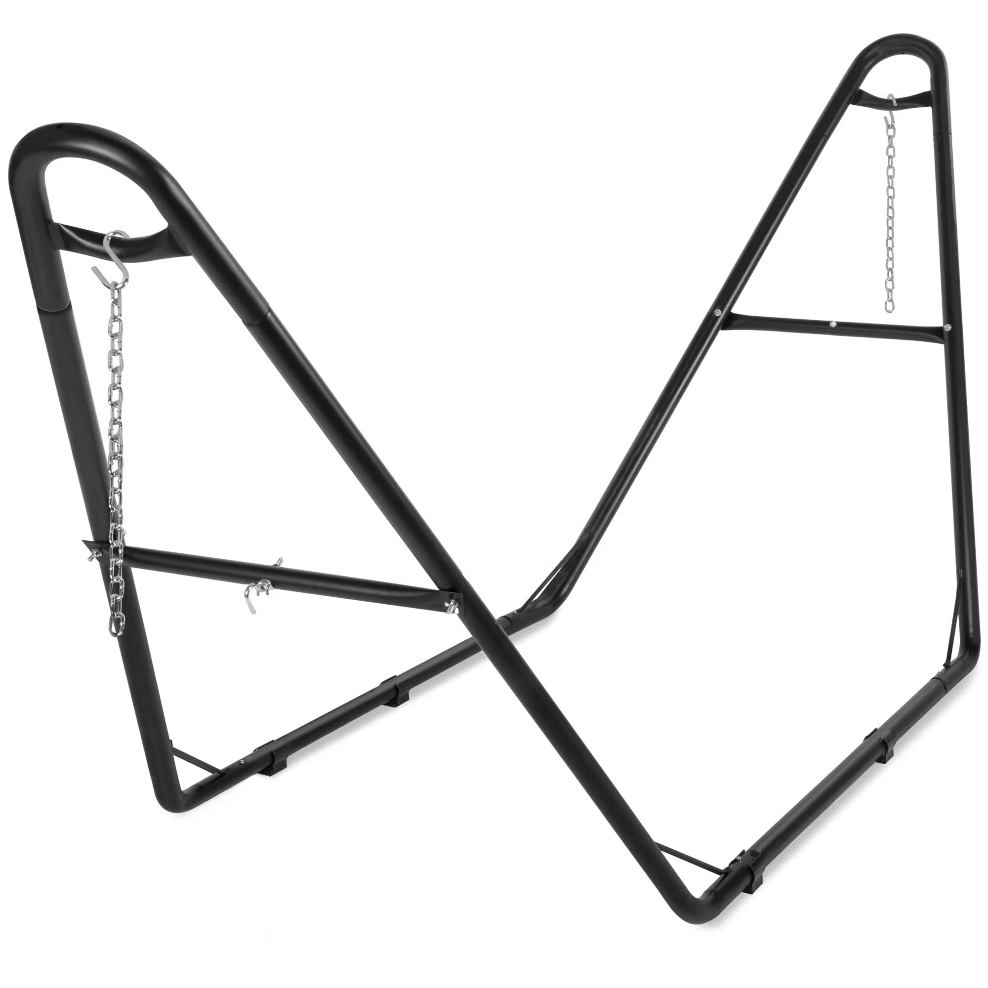 Classic Style Strong and Durable Load Bearing Capacity 150kg Heavy Duty Black Hammock Frame