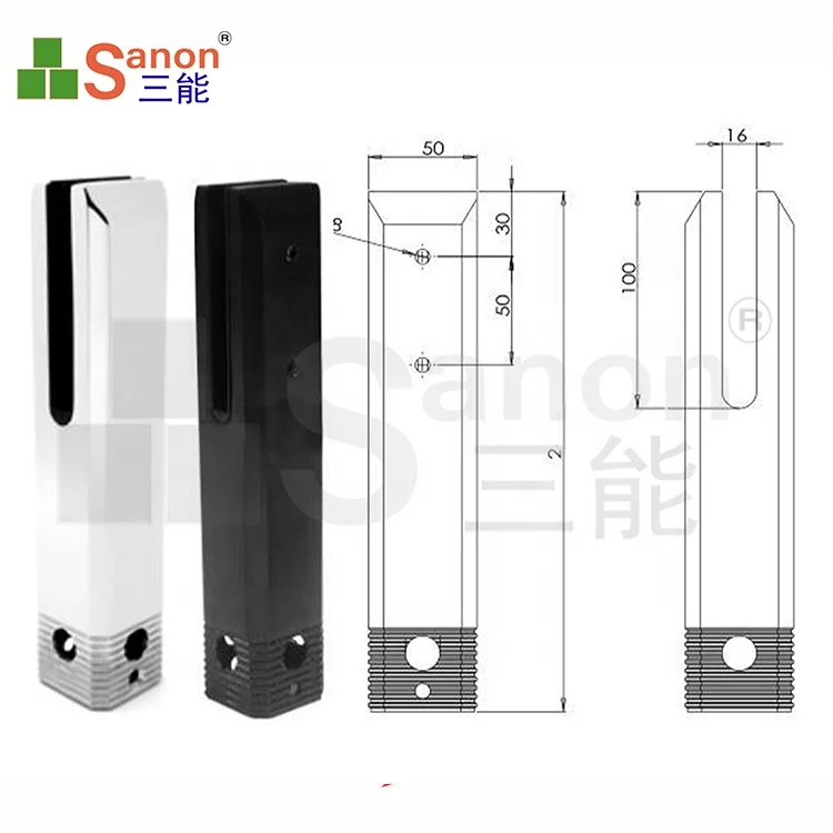 SS316 Cast Balustrade Balcony Rail Stair Swim Pool Fence Stainless Steel Glass Spigot