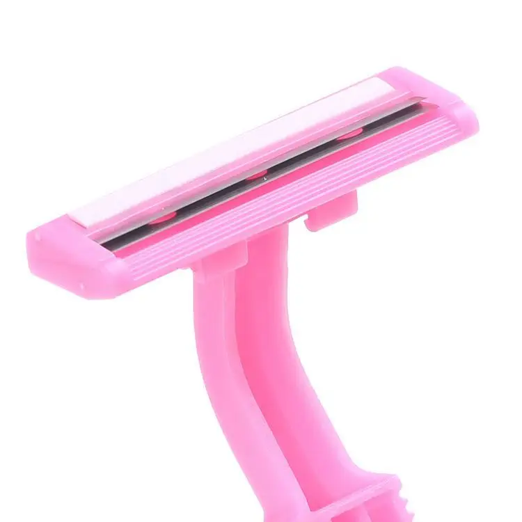 Plastic Straight Twin Blades Shaving Razor Hotel Living Room Disposable Women Razor