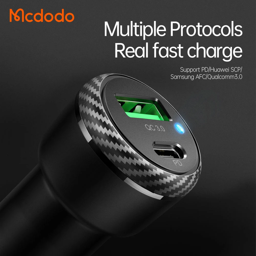 Exw Price Promotional Portable Car Fast Charger Qc3.0 Dual Aluminum Metal Car Charger 38W Simple Pd Fast Car Charger Fast