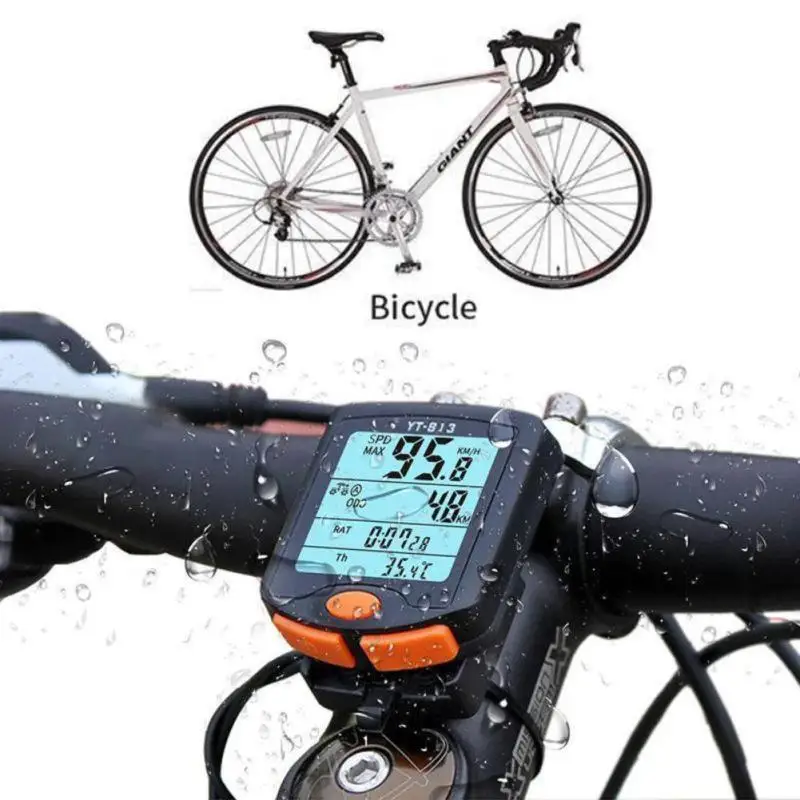 Hot Selling Wireless Bike Computer Speedometer Lcd Display Odometer Stopwatch