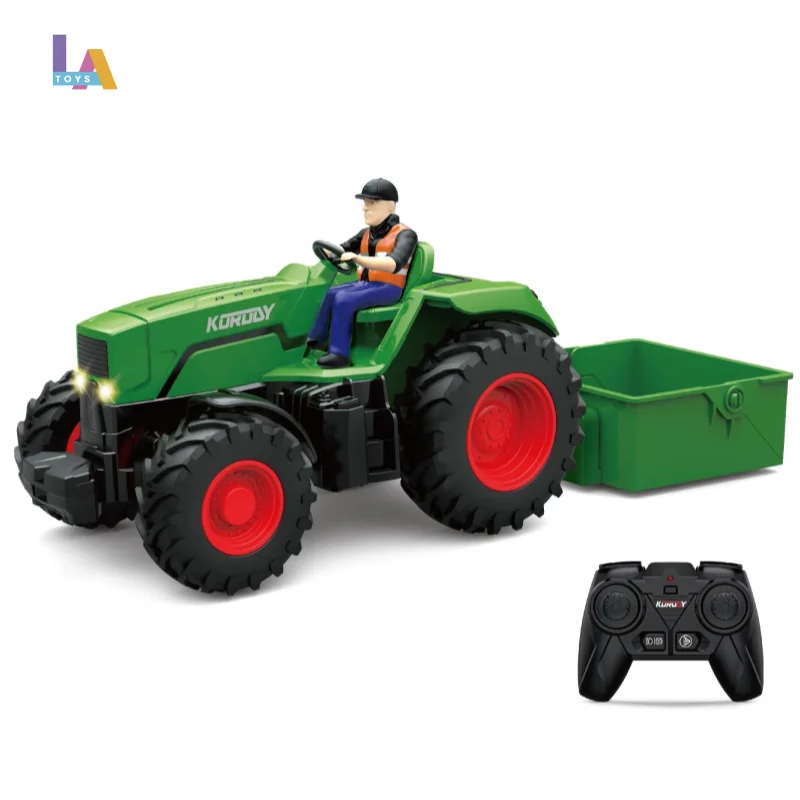 Longthuy Made in Vietnam Customized DIY remote control car assembly engineering car Remote control tractor tilting bucket