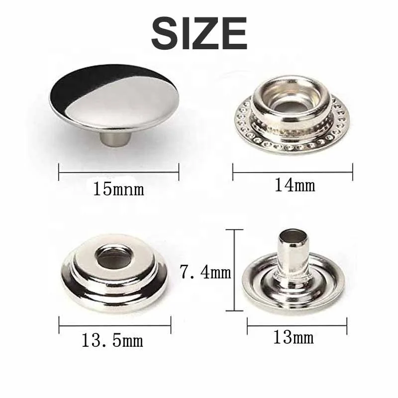 Wholesale customization 200# 201# 203 # 205# Emergency button metal button Snap Button