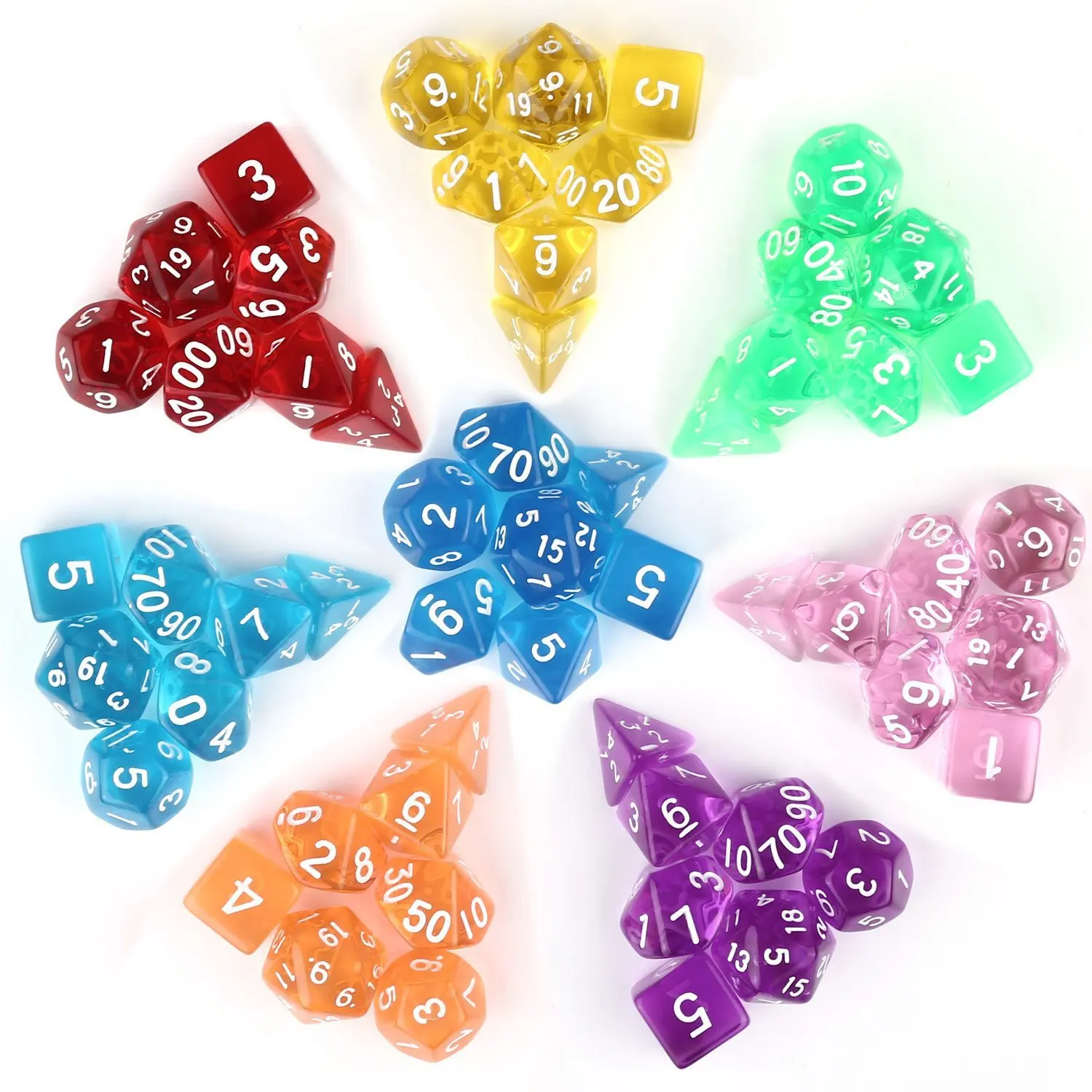  Настольная настольная игра DND D4 D6 D8 D10 D12 D20 7 шт. набор многогранных игральных