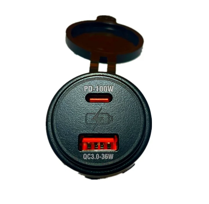 PD100W Type-C / USB-A buck-boost converter socket