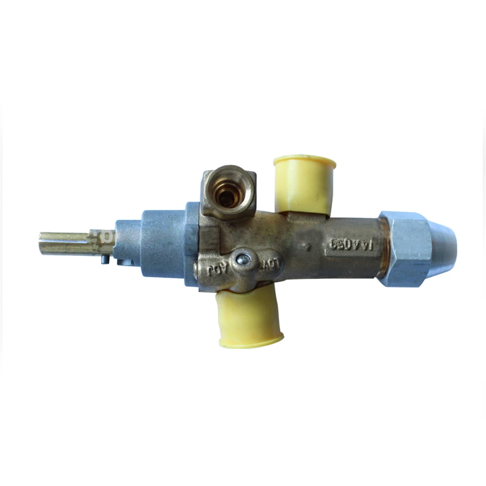 Gas control safety valve for stove cooktop