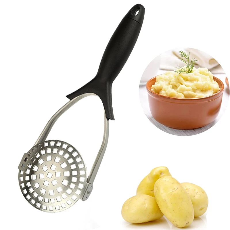 Stainless Steel Kitchen Accessories Vegetable Hand Pressed Manual Ricer Potato Masher Press Slicer Tool