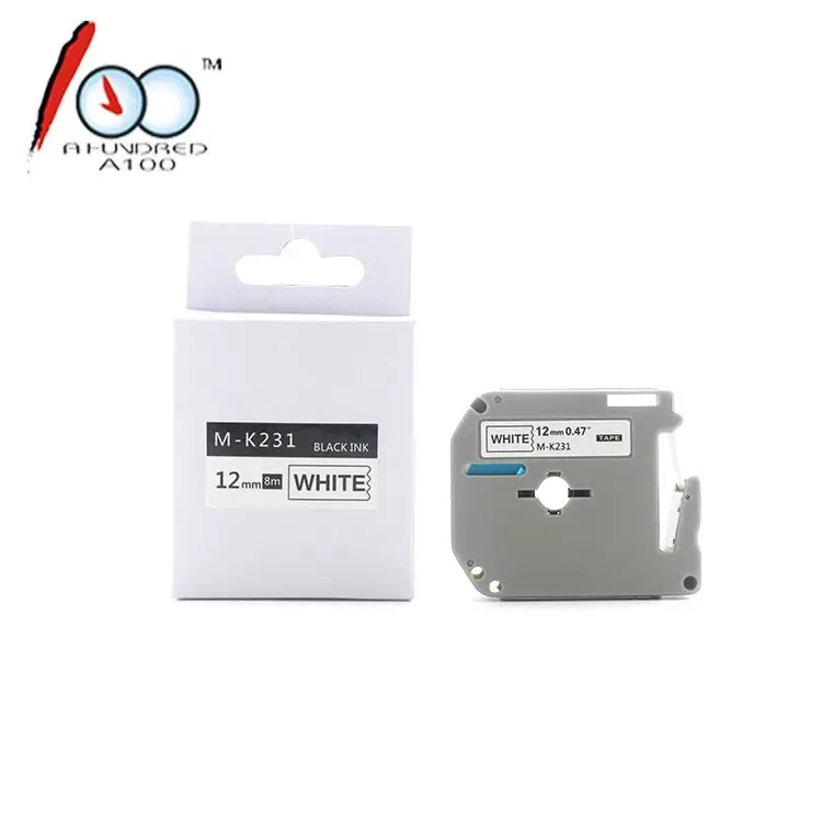 Compatible brother MK231 MK631 MK431 MK731 MK531 12mm*8m 9mm*8m typewriter label tape cassette