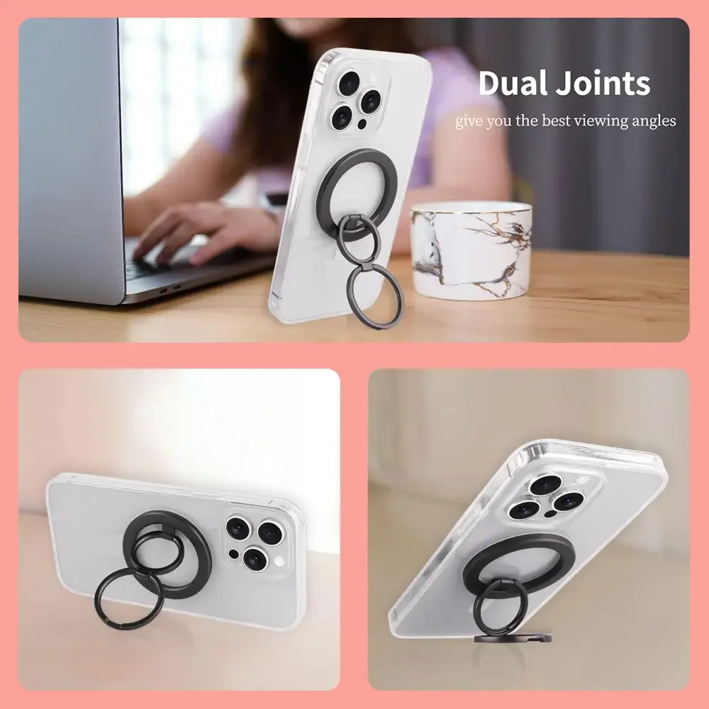 Magnetic Phone Ring Holder  Desktop Metal  Adjustable Stand Way Holder For iPhone Finger Holder Cell phone Kickstand