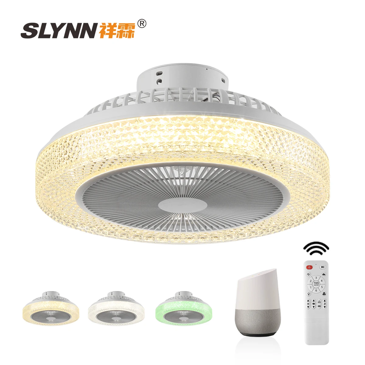 Smart APP Rgb Lamp Morden Fan Light Ceiling With Remote Control 20 inch Ceiling Fan Light For Bedroom