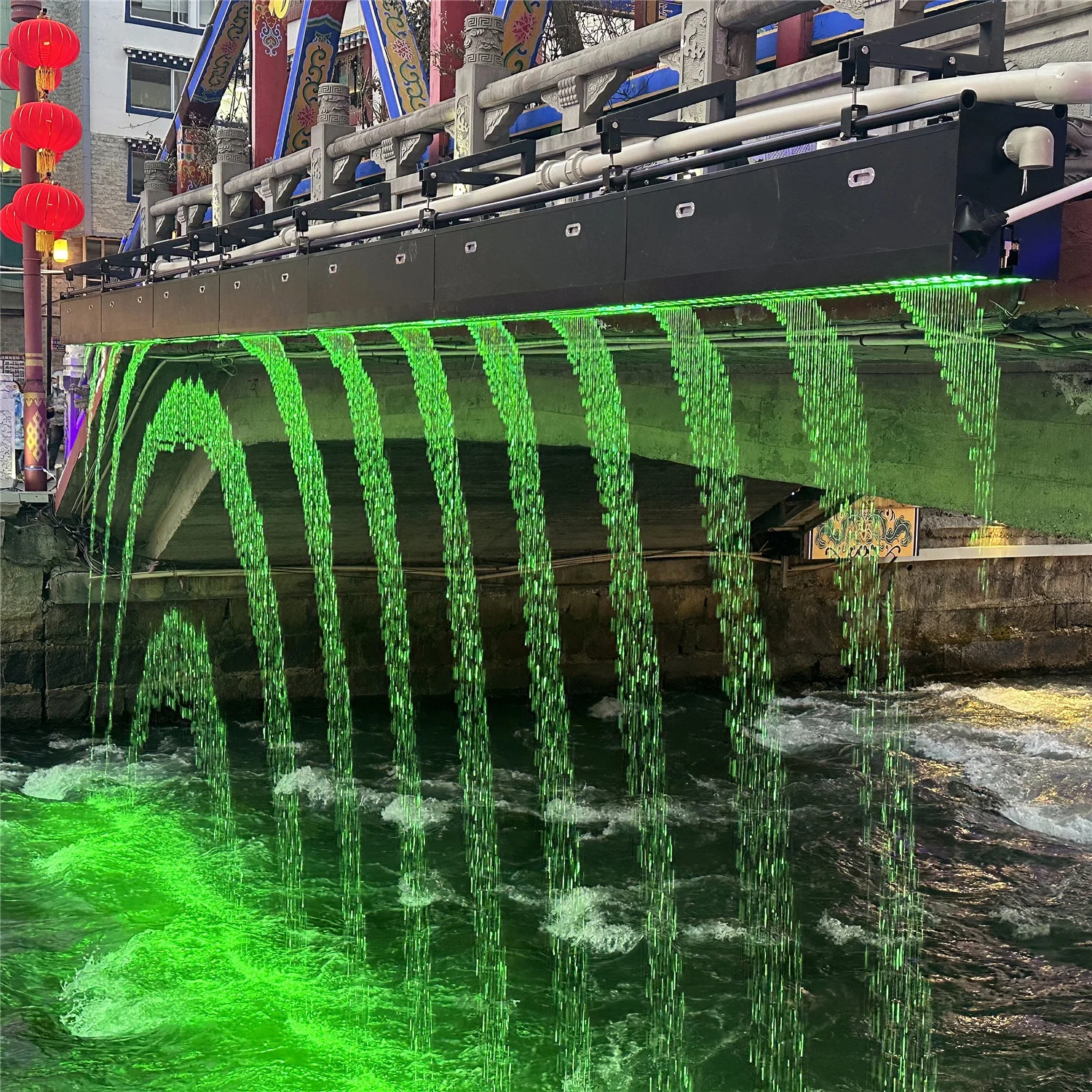 Modern design home and garden water feature wall digital water curtain screen