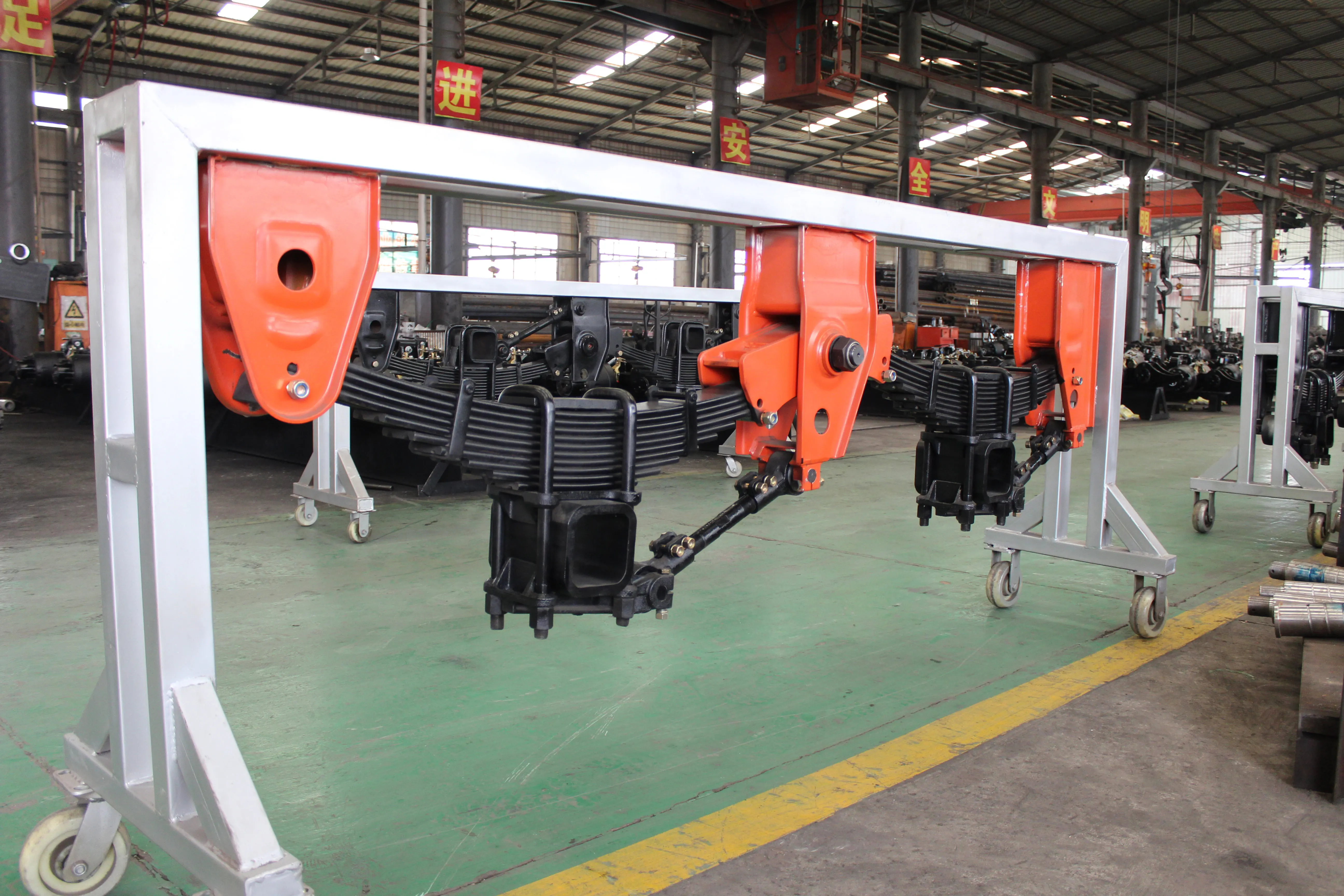 heavy duty America type suspension  Tridem  3 axle  Mechanical Suspension Trailer Spare Parts with sale