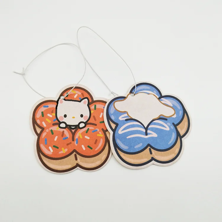 Customized Logo All Scents Refresh Paper Luxury Car Air Freshener With Custom Packaging